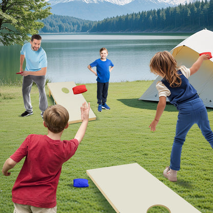 Solid Wood Cornhole Board Set, M, Includes 8 Bean Bags, Natural Sandboxes at Gallery Canada