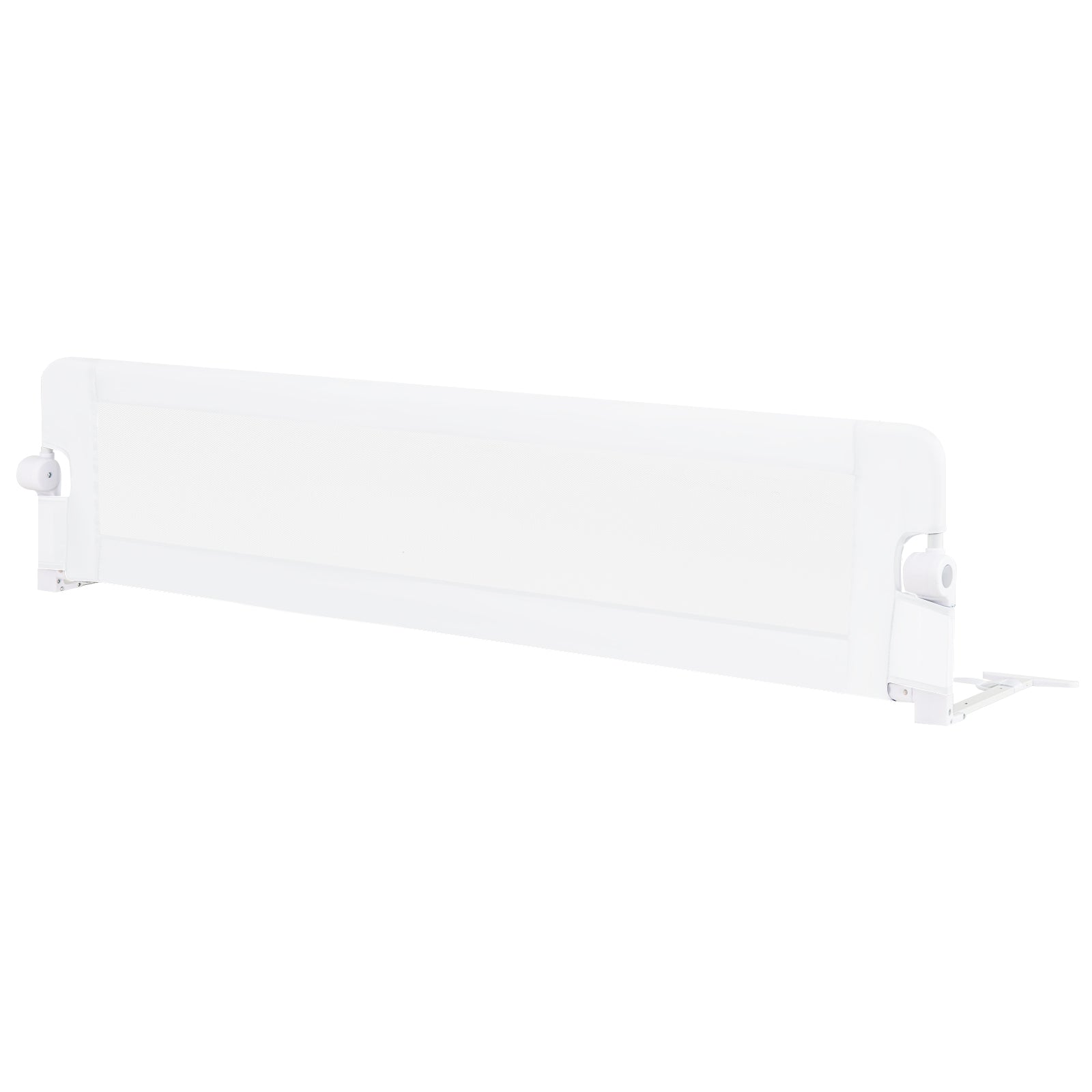 71-Inch Foldable Bed Rail, Adjustable Safety Strap, White Bed Rails White at Gallery Canada