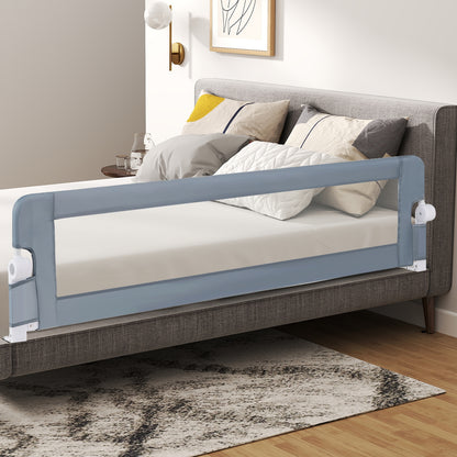 71-Inch Foldable Bed Rail, Adjustable Safety Strap, Gray Bed Rails at Gallery Canada