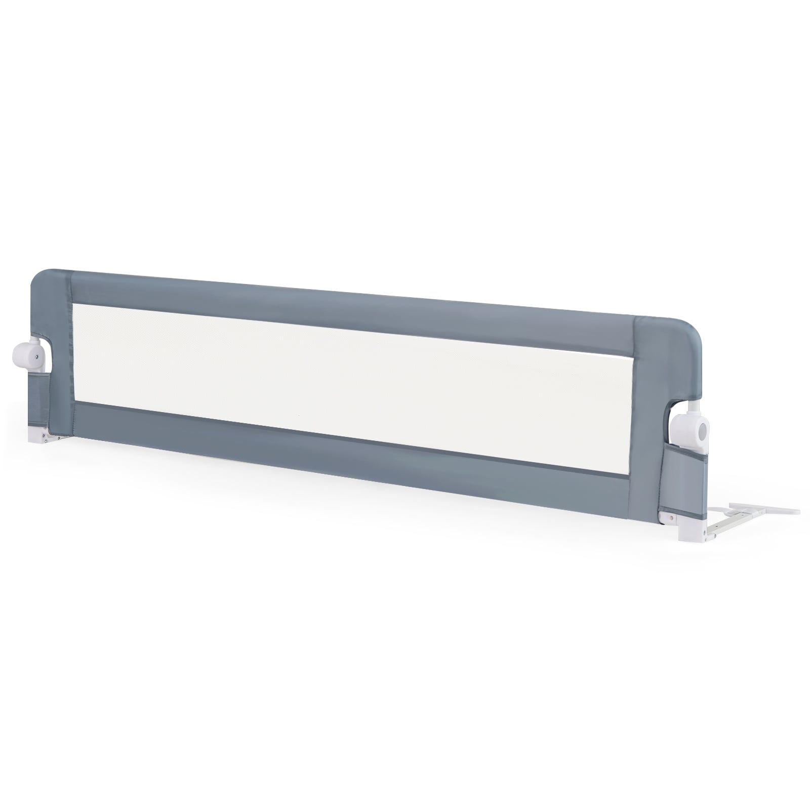 71-Inch Foldable Bed Rail, Adjustable Safety Strap, Gray Bed Rails at Gallery Canada