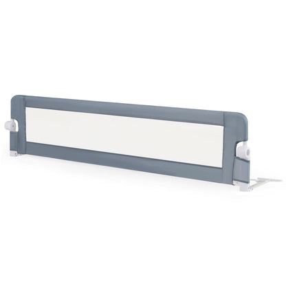 71-Inch Foldable Bed Rail, Adjustable Safety Strap, Gray Bed Rails Gray at Gallery Canada