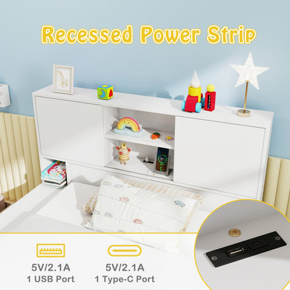 Twin Bed Frame With Trundle, Power Outlets, White Trundle Bed Frame at Gallery Canada
