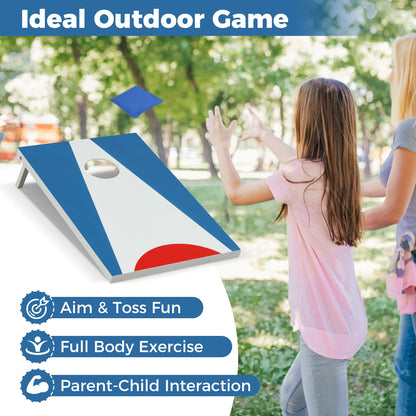 3 x 2FT Cornhole Board Set, Foldable Legs, Side Handle, Blue Game Room at Gallery Canada