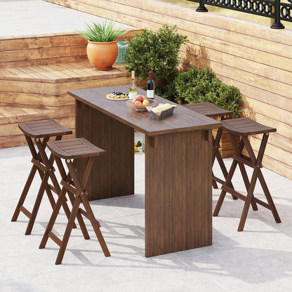 Bar Stools Set of 2, Saddle Seat, Footrest, Teak Bar Stools at Gallery Canada