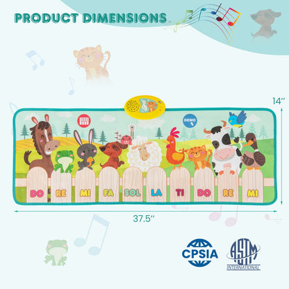 Kids Musical Mat, Animal Farm Piano, Multicolor Pianos & Keyboards at Gallery Canada