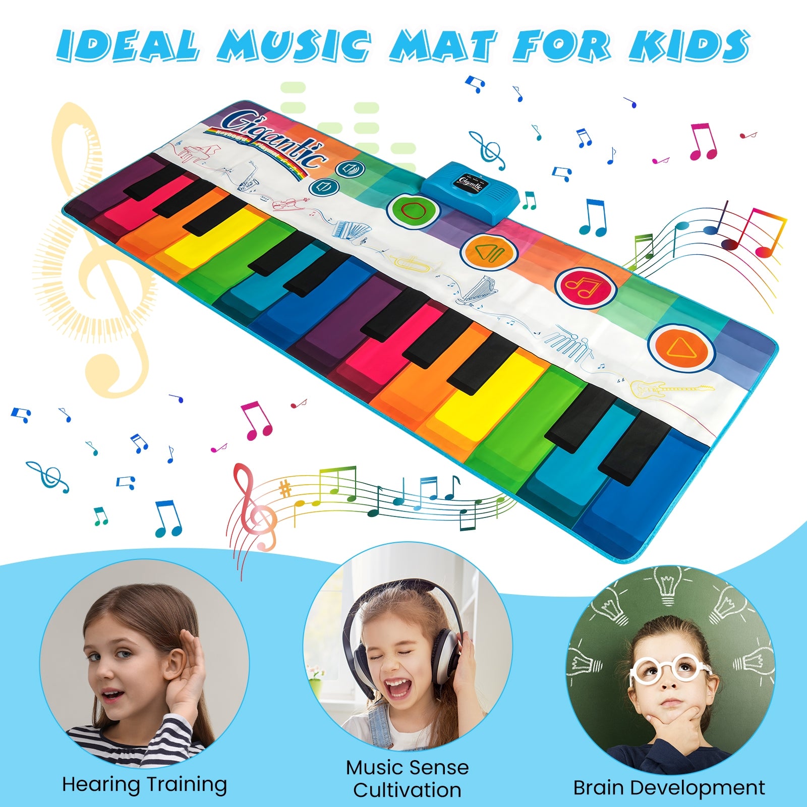 Kids Floor Piano Dance Mat, 8 Instrument Sounds, Multicolor Pianos & Keyboards at Gallery Canada