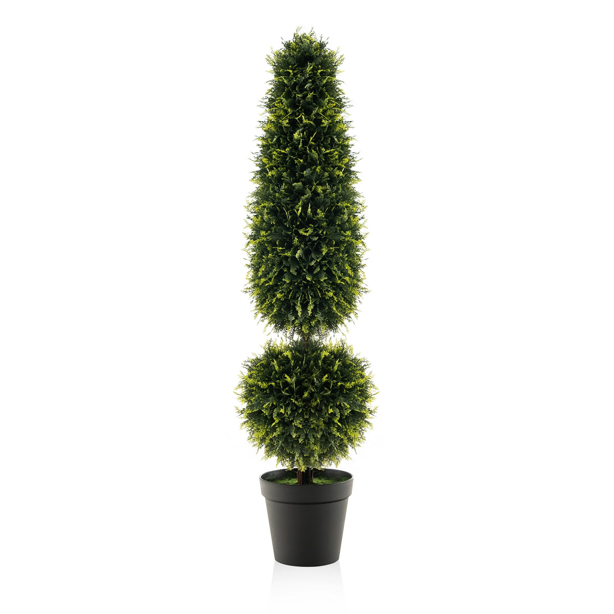 4 Feet Artificial Boxwood Topiary Tree, Green Faux Plants Green at Gallery Canada