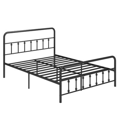 Queen Size Bed Frame With Headboard, Under Bed Storage, Black Simple Bed Frame Options at Gallery Canada