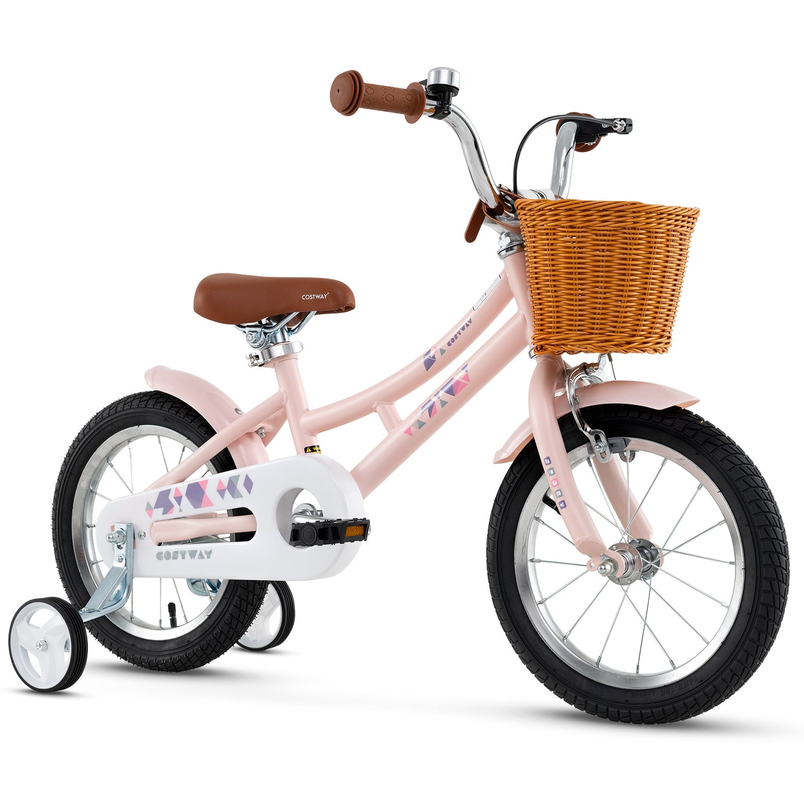 14 Inch Kids Bike, Adjustable Height, Basket, Ages 3-5, Pink Kids Bike at Gallery Canada