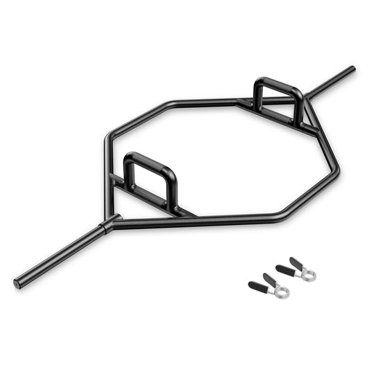 Olympic Hex Trap Bar, Foldable Handle, Black Weights Accessories Black at Gallery Canada
