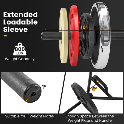 Olympic Hex Trap Bar, Foldable Handle, Black Weights Accessories at Gallery Canada