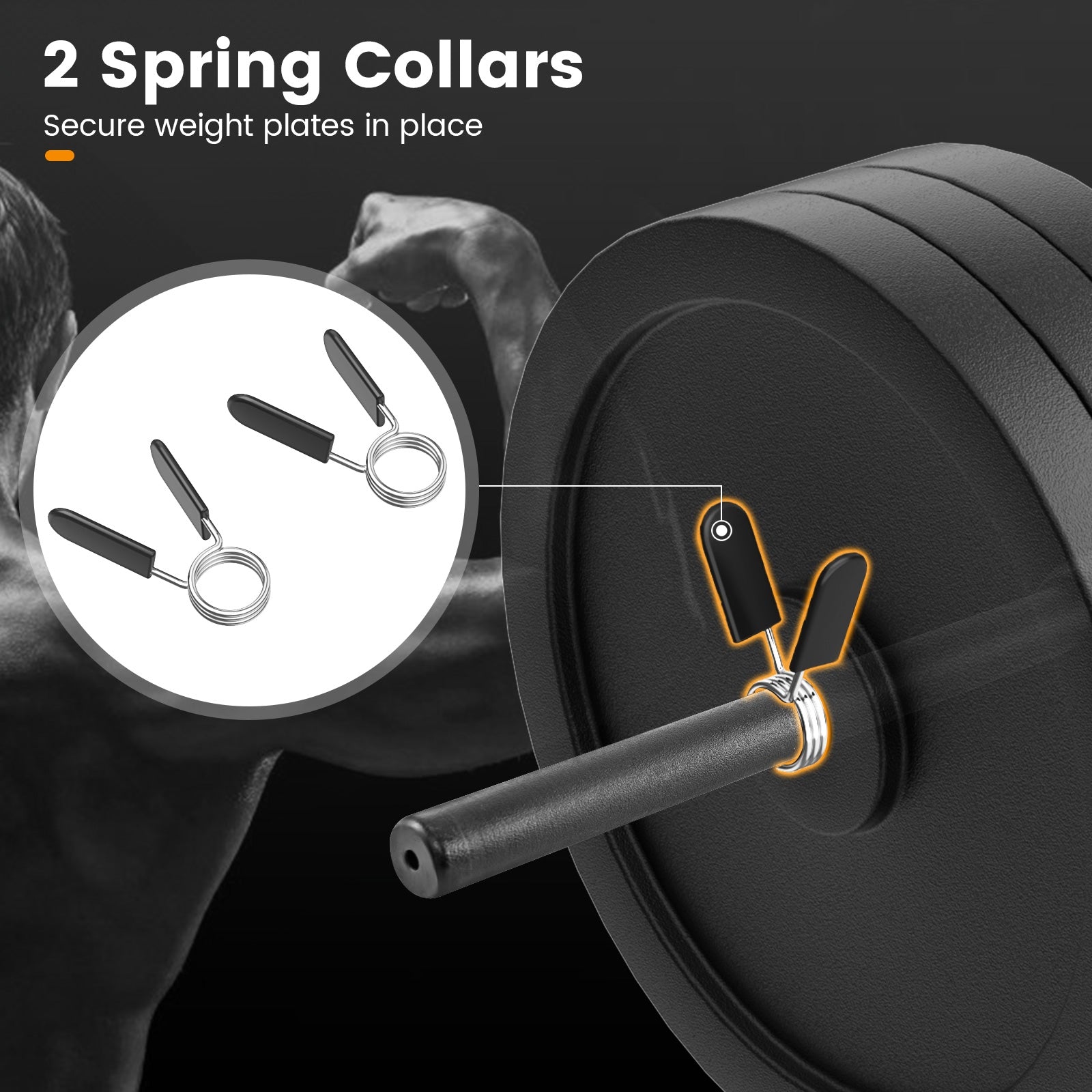 Olympic Hex Trap Bar, Foldable Handle, Black Weights Accessories at Gallery Canada