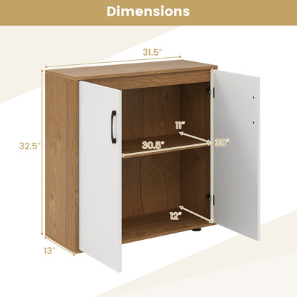 Coffee Bar Cabinet, Adjustable Shelf, 5-Position, Natural Sideboards Cabinets & Buffets at Gallery Canada