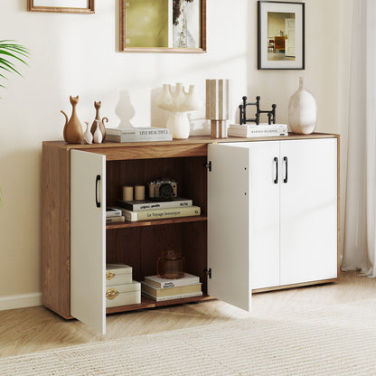 Coffee Bar Cabinet, Adjustable Shelf, 5-Position, Natural Sideboards Cabinets & Buffets at Gallery Canada