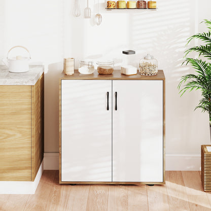 Coffee Bar Cabinet, Adjustable Shelf, 5-Position, Natural Sideboards Cabinets & Buffets at Gallery Canada