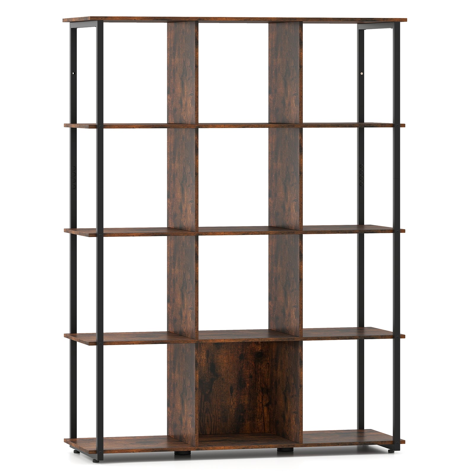 12-Cube Bookcase, With Anti-Tipping Kits, Rustic Brown Bookcases Rustic Brown at Gallery Canada