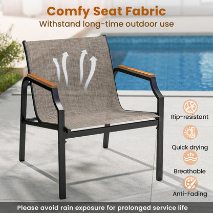 3 Piece Outdoor Chair Set, Brown Patio Conversation Sets at Gallery Canada