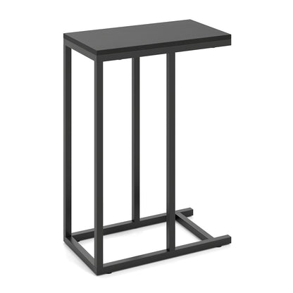 C-Shaped Side Table, Heavy-Duty Metal Frame, Black End & Side Tables at Gallery Canada