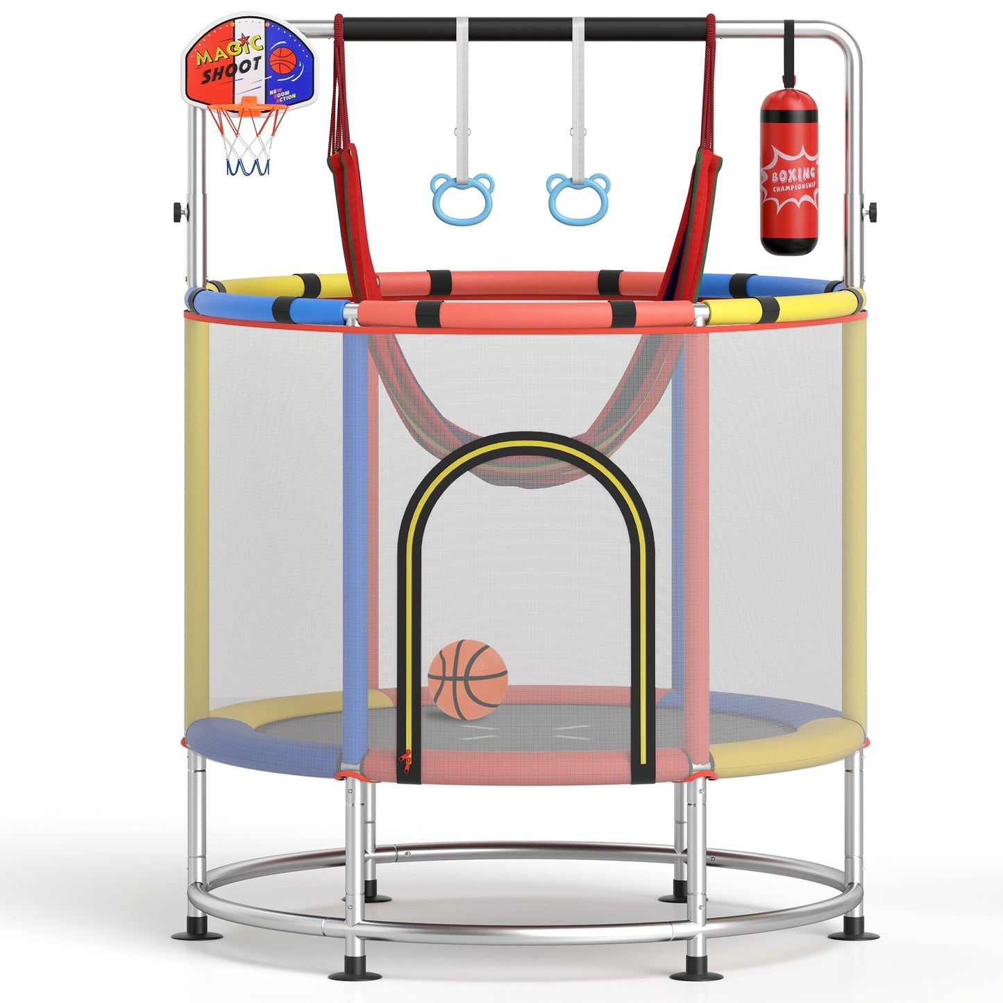 55" Kids Trampoline, For 3-6 Years Old Boys And Girls, Red Trampolines at Gallery Canada