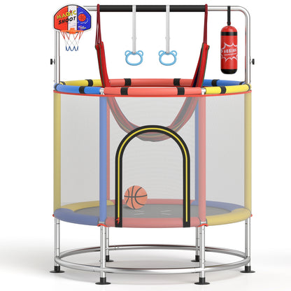 55" Kids Trampoline, For 3-6 Years Old Boys And Girls, Red Trampolines at Gallery Canada