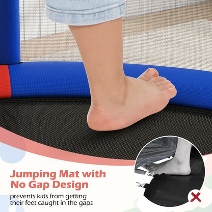 55" Kids Trampoline, For 3-6 Years Old Boys And Girls, Red Trampolines at Gallery Canada