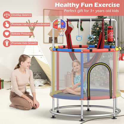55" Kids Trampoline, For 3-6 Years Old Boys And Girls, Red Trampolines at Gallery Canada