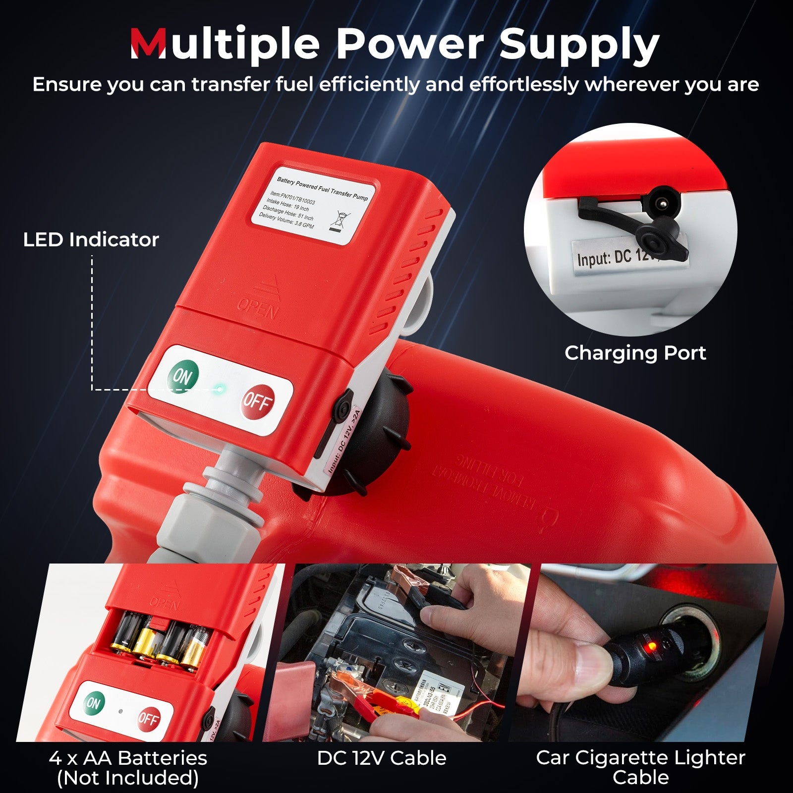Fuel Transfer Pump With Nozzle, Flow Control And Stop Sheds & Outdoor Storage at Gallery Canada
