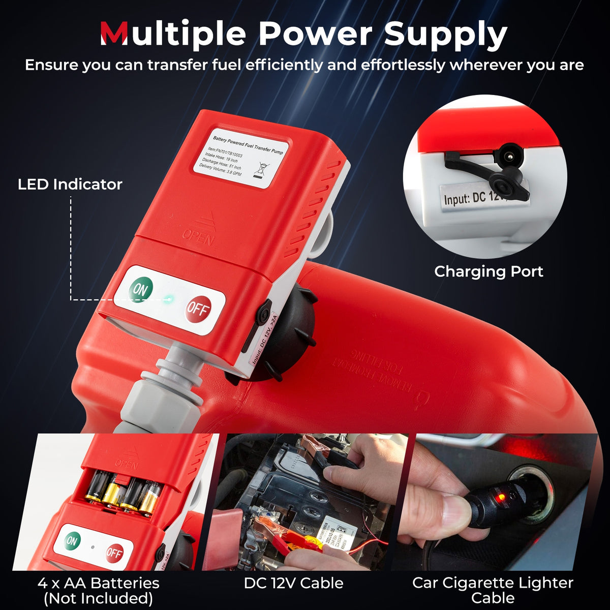 Fuel Transfer Pump With Nozzle, Flow Control And Stop Sheds & Outdoor Storage at Gallery Canada
