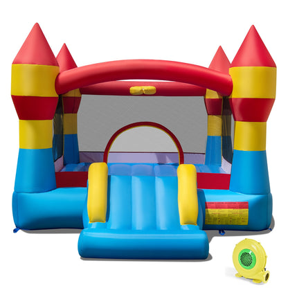 3-in-1 Kids Bouncer With Slide, 480W Blower, Blue Bounce House at Gallery Canada