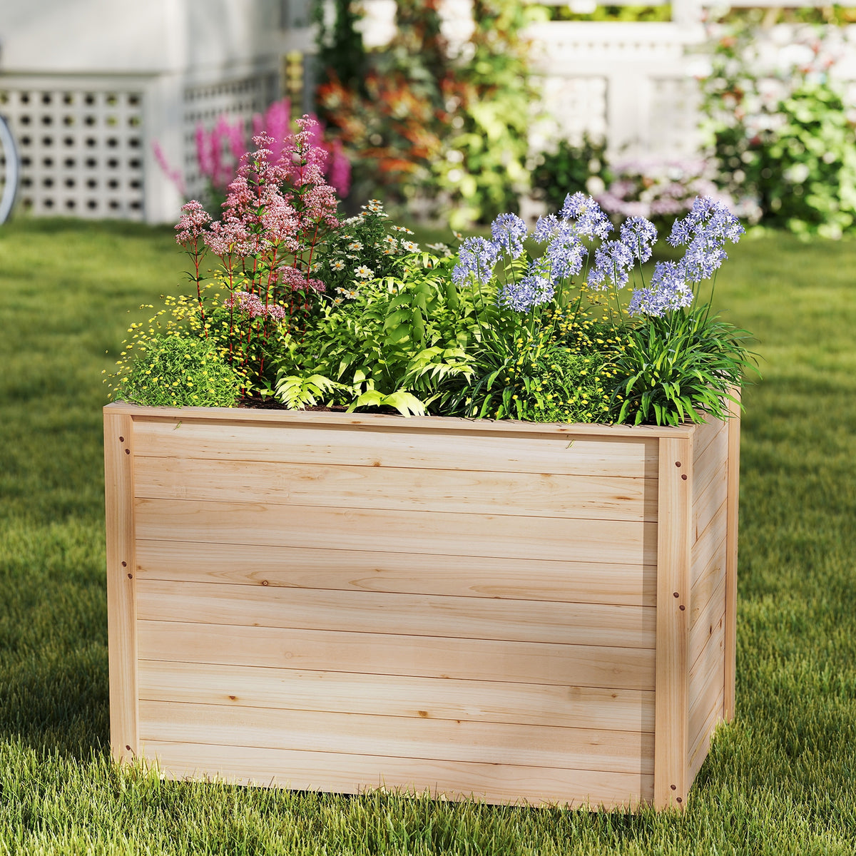 Wooden Raised Garden Bed, Elevated Planter Box, Open-Ended Base Raised Garden Beds at Gallery Canada