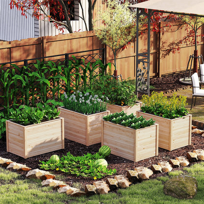 Wooden Raised Garden Bed, Elevated Planter Box, Open-Ended Base Raised Garden Beds at Gallery Canada