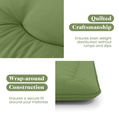 King Size Floor Mattress, Washable Cover, Carry Bag, Green Mattresses at Gallery Canada