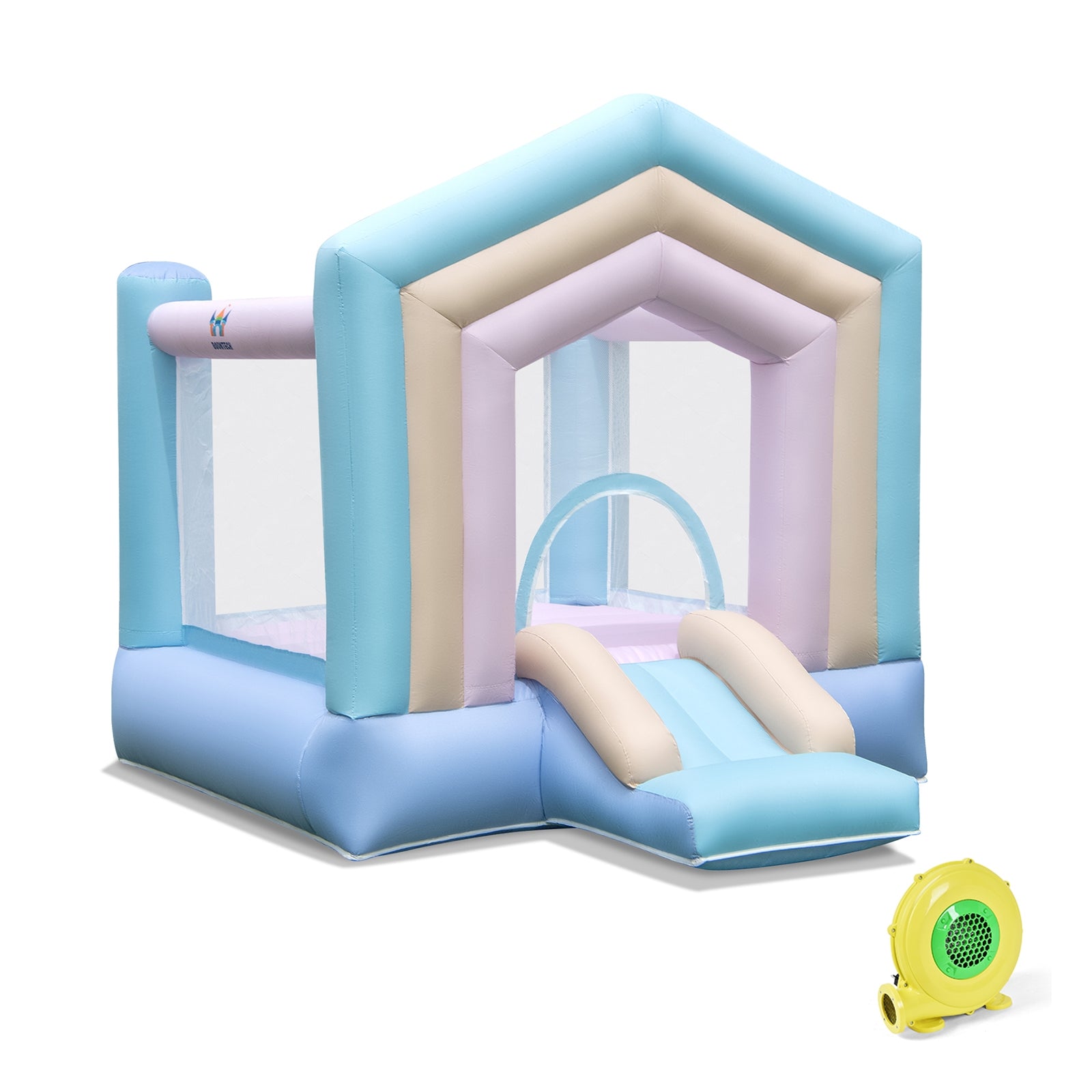 Kids Bounce House With Slide, Basketball Rim, 480W Blower, Multicolor Bounce House at Gallery Canada