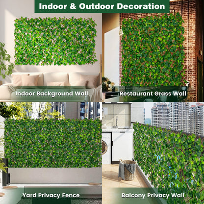 Expandable Fence Privacy Screen, Faux Fencing Panel, Real Willow Frame, Green Decorative Fencing & Flooring at Gallery Canada