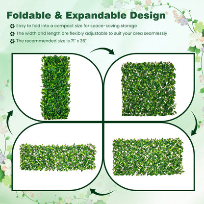 Expandable Fence Privacy Screen, Faux Fencing Panel, Real Willow Frame, Green Decorative Fencing & Flooring at Gallery Canada