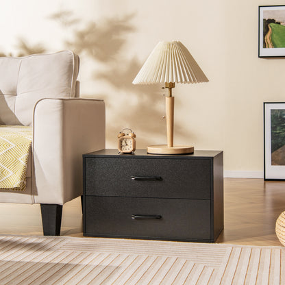 2-Drawer Stackable Horizontal Storage Cabinet, Black Cabinets & Chests at Gallery Canada