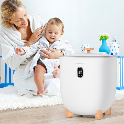 25L Towel Warmer Bucket, 2 Temperature Settings, Auto Shut Off, White Dryers at Gallery Canada