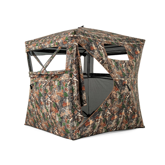 82 Inch Tall Hunting Blind, 270° See Through Ground Tent, Camouflage Tents Camouflage at Gallery Canada