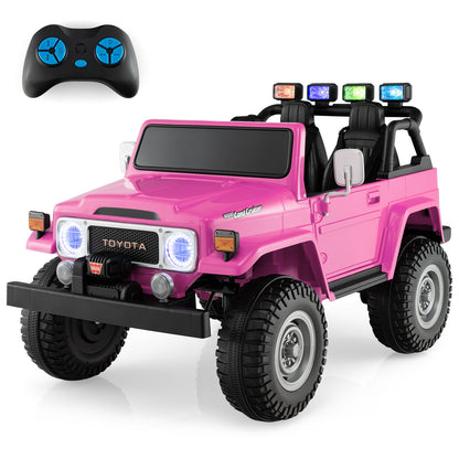 12V 2-Seat Kids Ride On Car, With 2.4G Remote Control, Pink Powered Ride On Toys at Gallery Canada