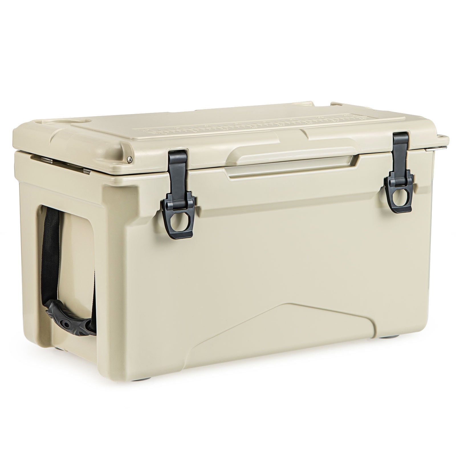Rotomolded Cooler With Cup Holders, Bottle Opener, Tan Coolers at Gallery Canada