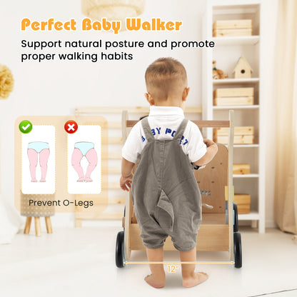 Wooden Baby Push Pull Walker, Multi-Activity Learning Center, Blue Baby Gyms & Playmats at Gallery Canada