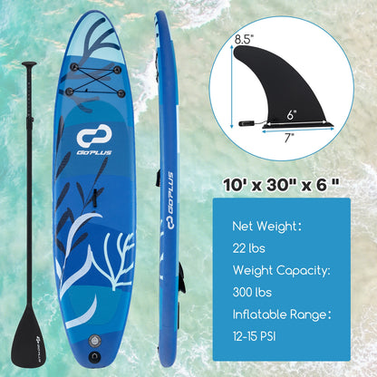 Inflatable Stand Up Paddle Board, S, With Premium Accessories, Blue Surfing at Gallery Canada