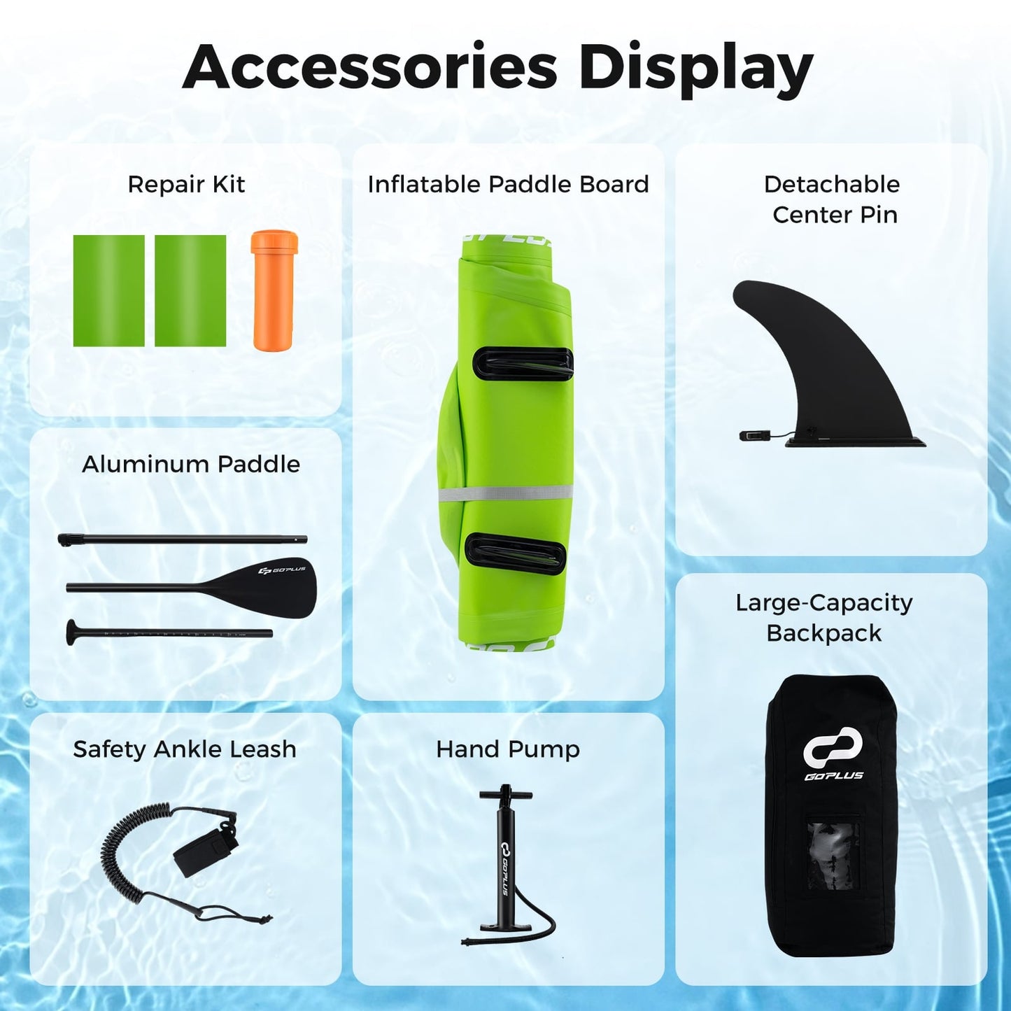 Inflatable Stand Up Paddle Board, iSUP Accessories, 3 Fins, S Surfing at Gallery Canada