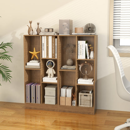 41 Inches 5-Cube Floor Bookcase, With Anti-Tipping Kits, Natural Bookcases at Gallery Canada