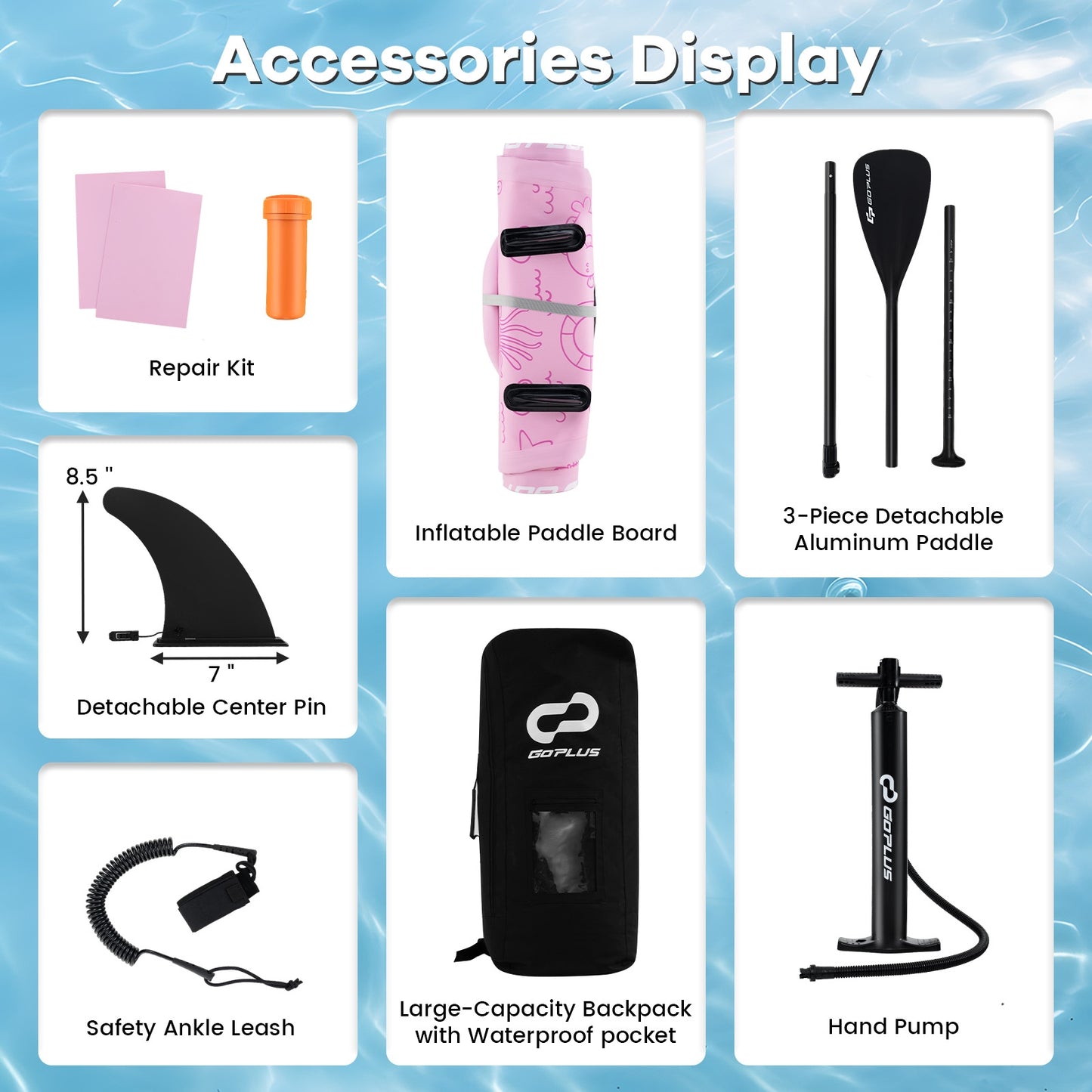 Inflatable Stand Up Paddle Board, 3 Fins, Backpack, S Surfing at Gallery Canada