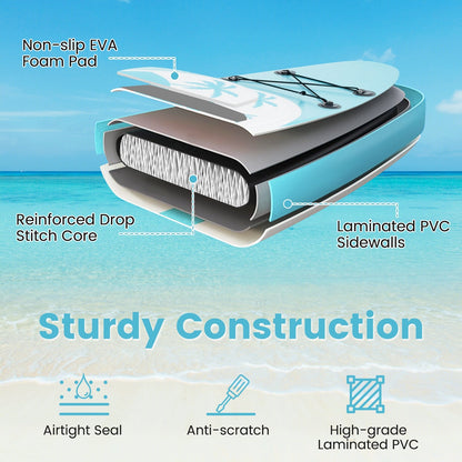 10/11 Feet Inflatable Stand Up Paddle Board, Premium SUP Accessories, S Water Sports at Gallery Canada