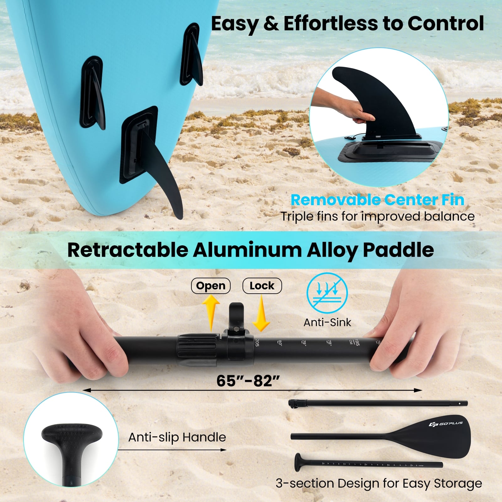 10/11 Feet Inflatable Stand Up Paddle Board, Premium SUP Accessories, L Water Sports at Gallery Canada