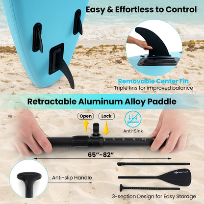 10/11 Feet Inflatable Stand Up Paddle Board, Premium SUP Accessories, L Water Sports at Gallery Canada