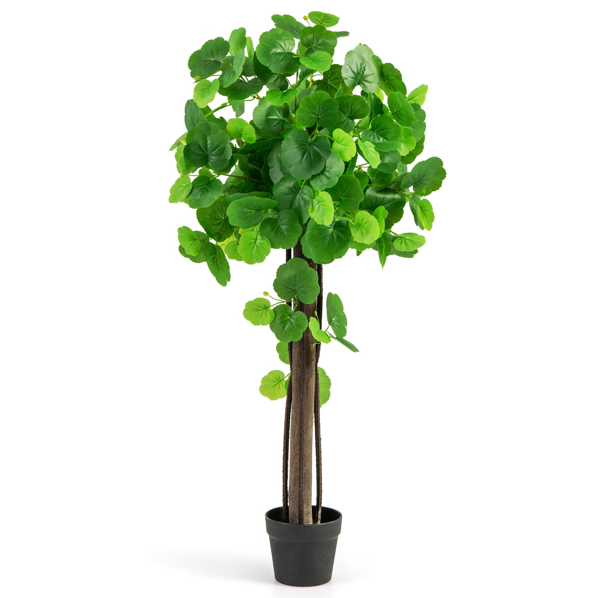 44 Inch Artificial Crabapple Tree, Adjustable Branches, Green Faux Plants at Gallery Canada