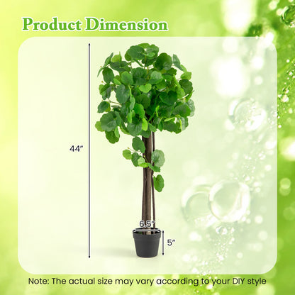 44 Inch Artificial Crabapple Tree, Adjustable Branches, Green Faux Plants at Gallery Canada